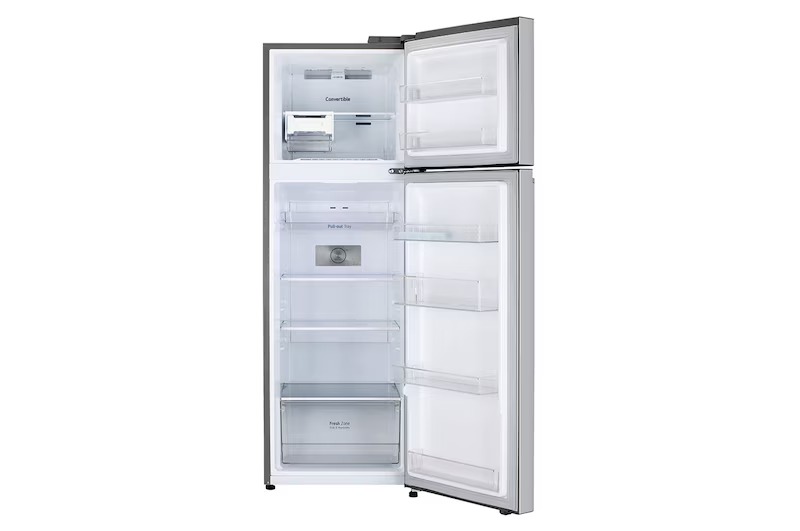 LG 272L Double Door Refrigerator | Convertible | 3 Star | Smart Inverter Compressor | Shiny Steel - Image 5