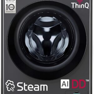 LG 9kg Front Load Washing Machine | 5 Star | AI Direct Drive | WiFi | Steam | In-built Heater | FHP1209Z5M